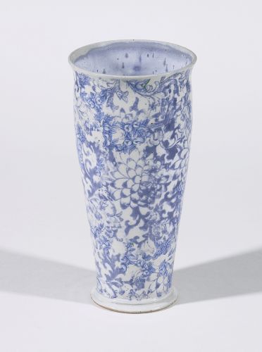 Blue and White Floral Vase